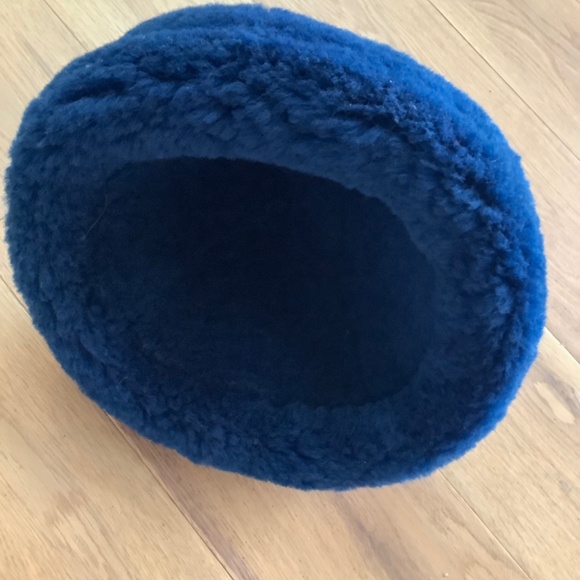 Sheep skin and suede hat - NEW - Picture 3 of 6